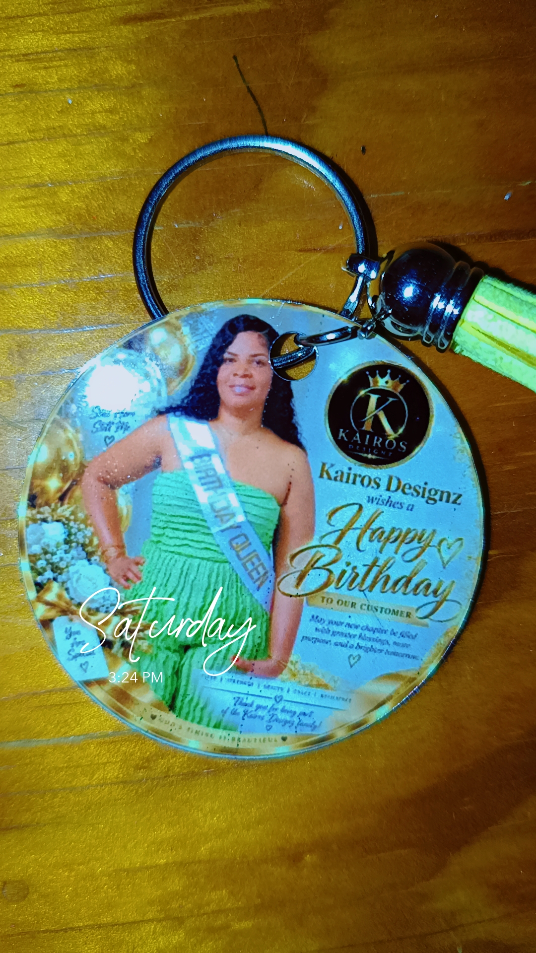 Personalized key ring gallery image